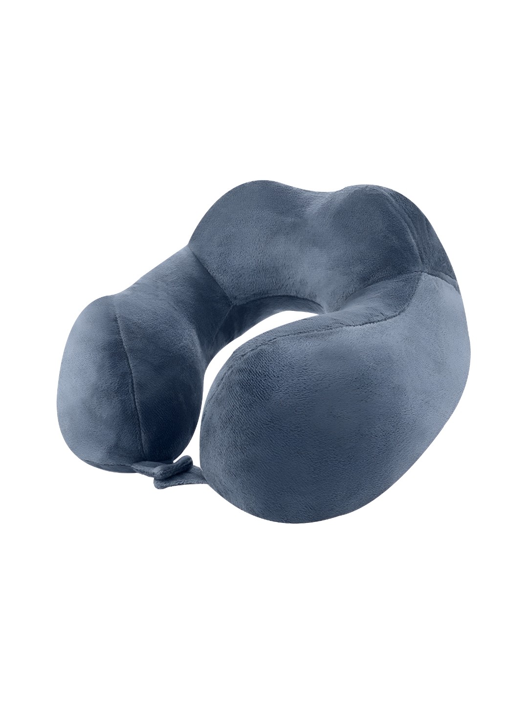 

BILLEBON Grey Faux Velvet Breathable Travel Neck Pillow