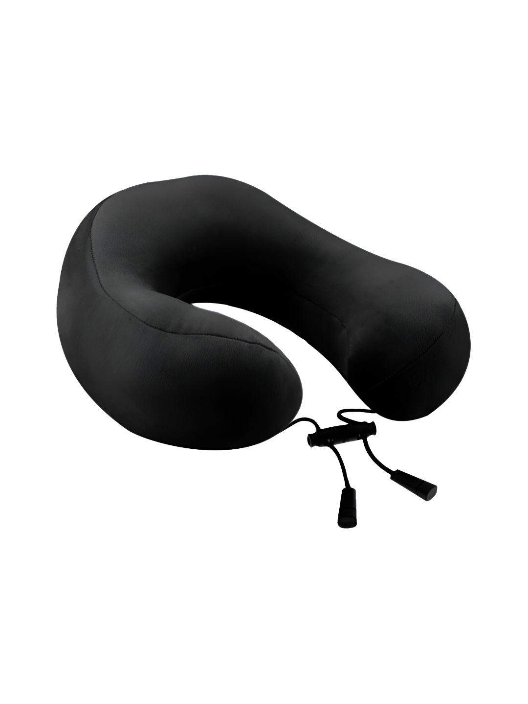 

BILLEBON Black Faux Velvet Breathable Travel Pillow