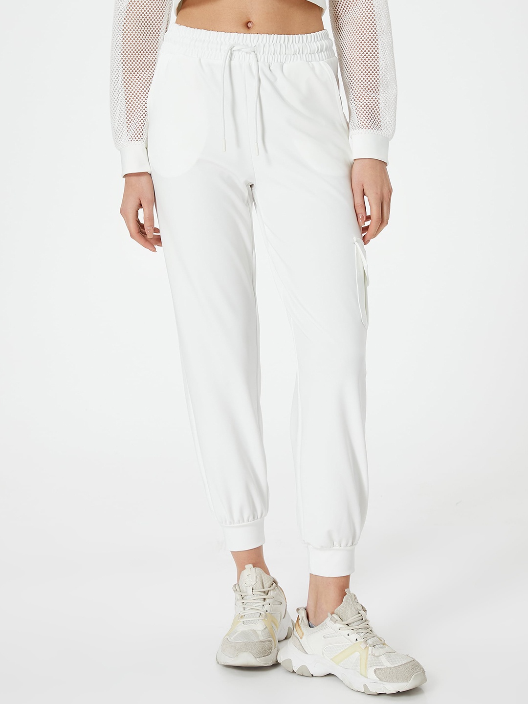 

Koton Women Mid Rise Joggers, White