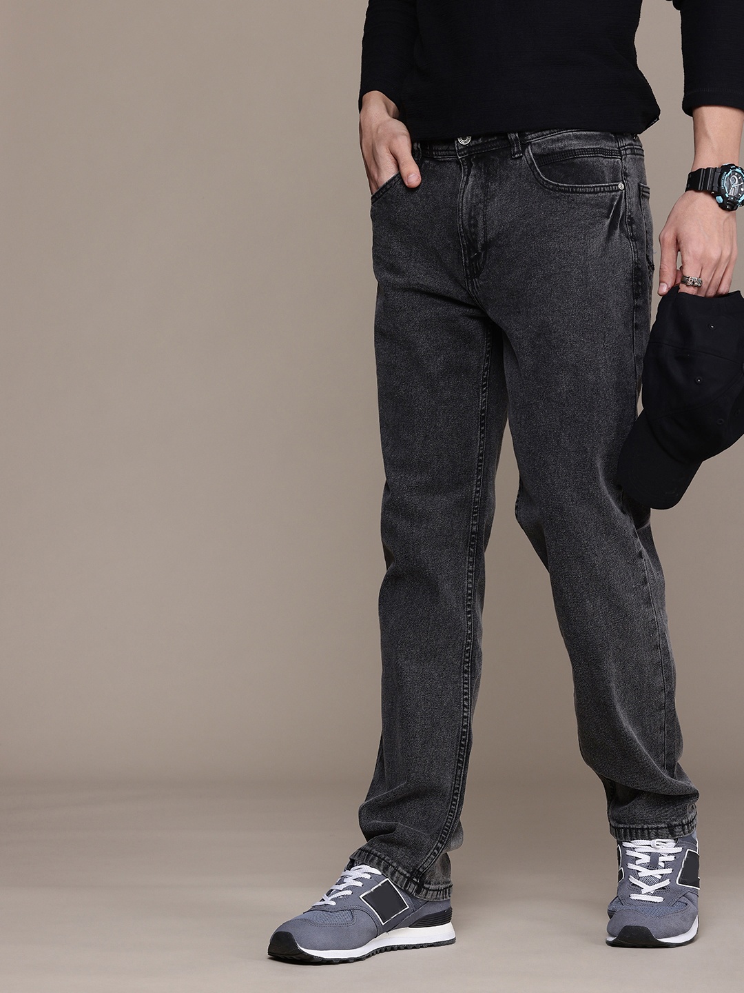 

The Roadster Life Co. Light Fade Stretchable Jeans, Black