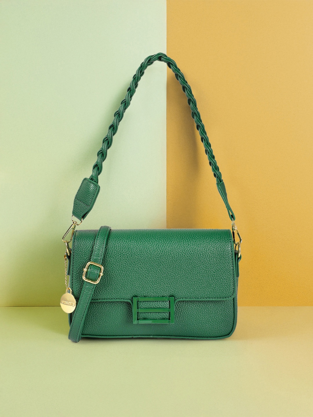 

DressBerry Baguette Shoulder Bag, Green