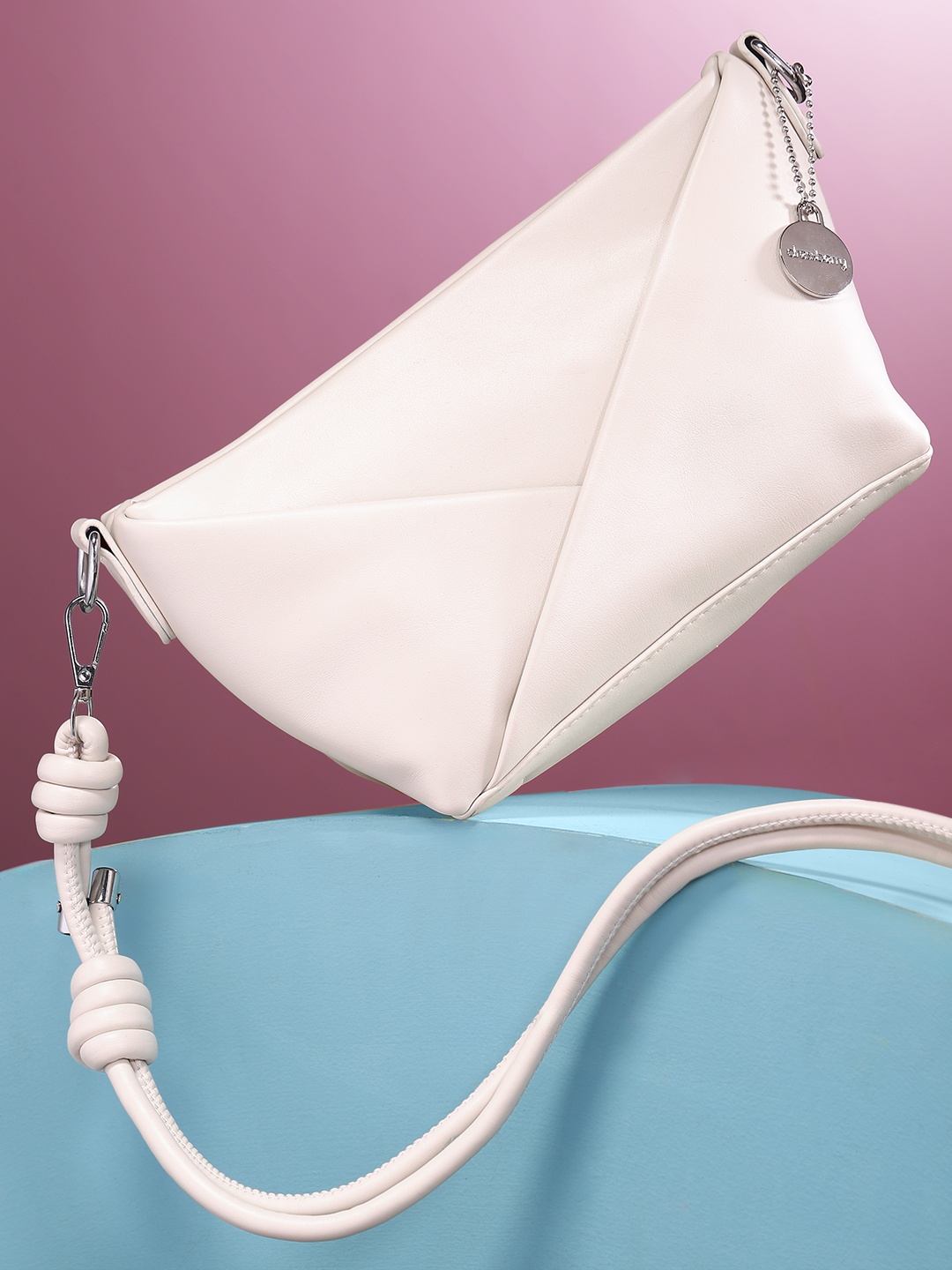 

DressBerry Structured Shoulder Bag, Off white