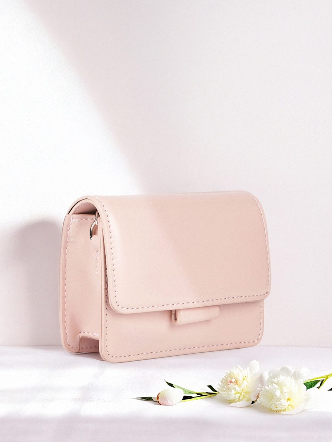 

DressBerry Structured Sling Bag, Pink