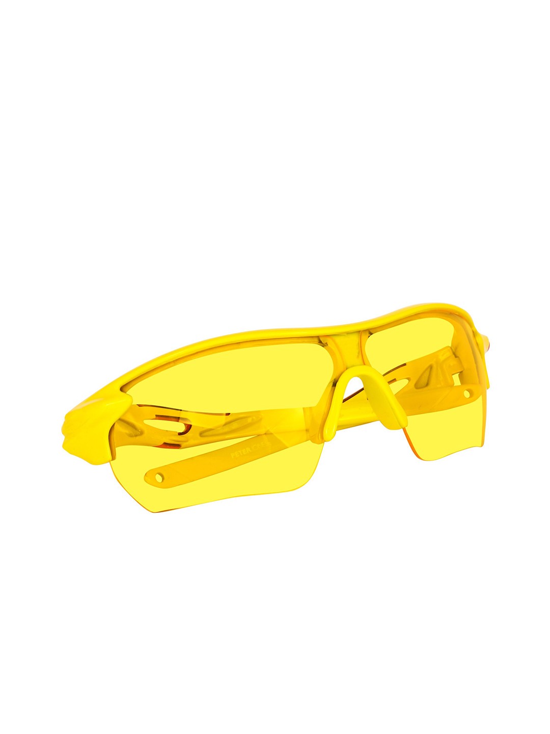

Peter Jones Eyewear Unisex Sports Sunglasses with UV Protected Lens NDM005Y, Yellow