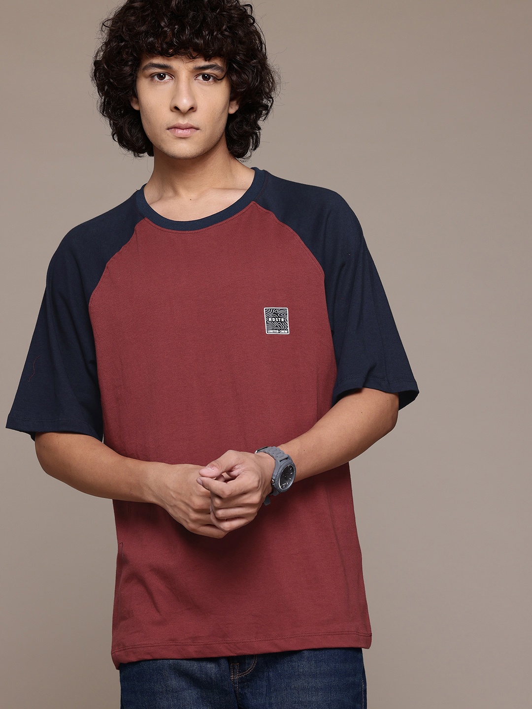 

Roadster Pure Cotton Relaxed Fit T-shirt, Rust