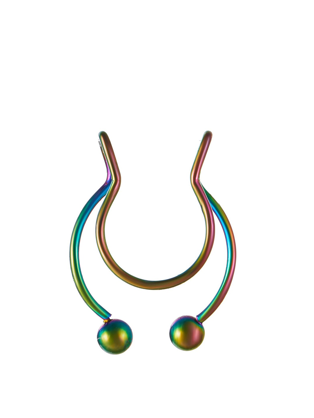 

Goho Artificial Stones and Beads Septum Nosepin, Green