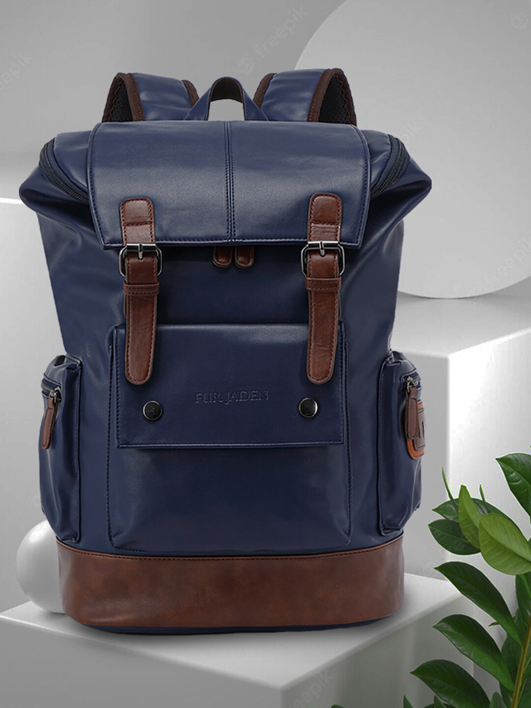 

FUR JADEN Unisex Non Padded With Anti-Theft Backpack, Navy blue
