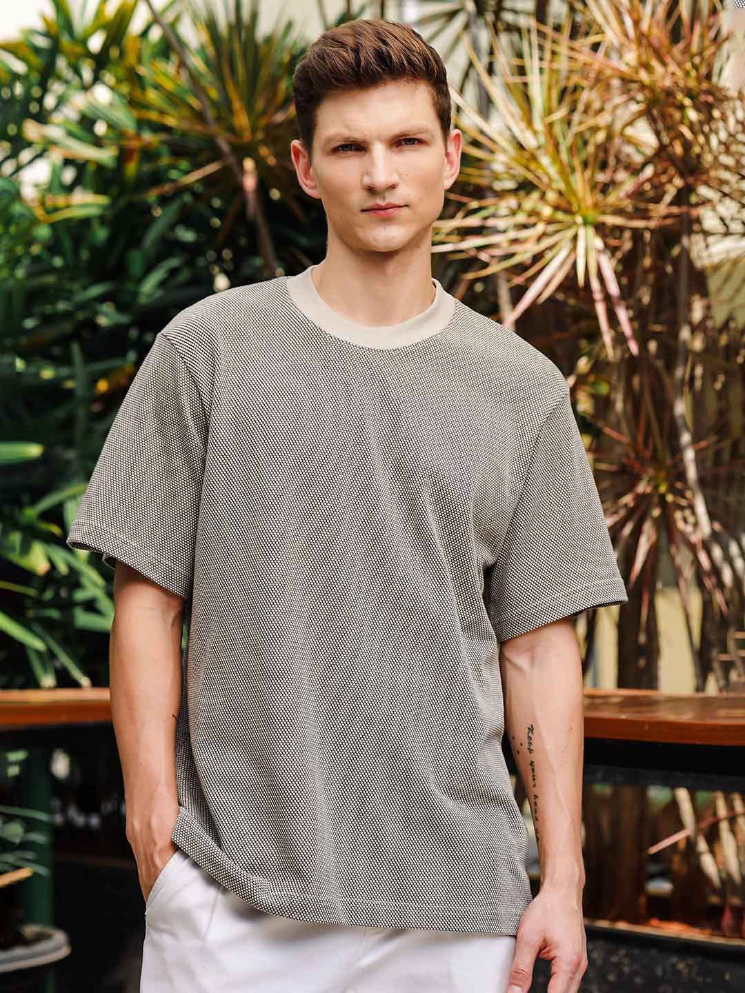 

TOMHIDDLE Relaxed fit Round Neck T-shirt, Grey