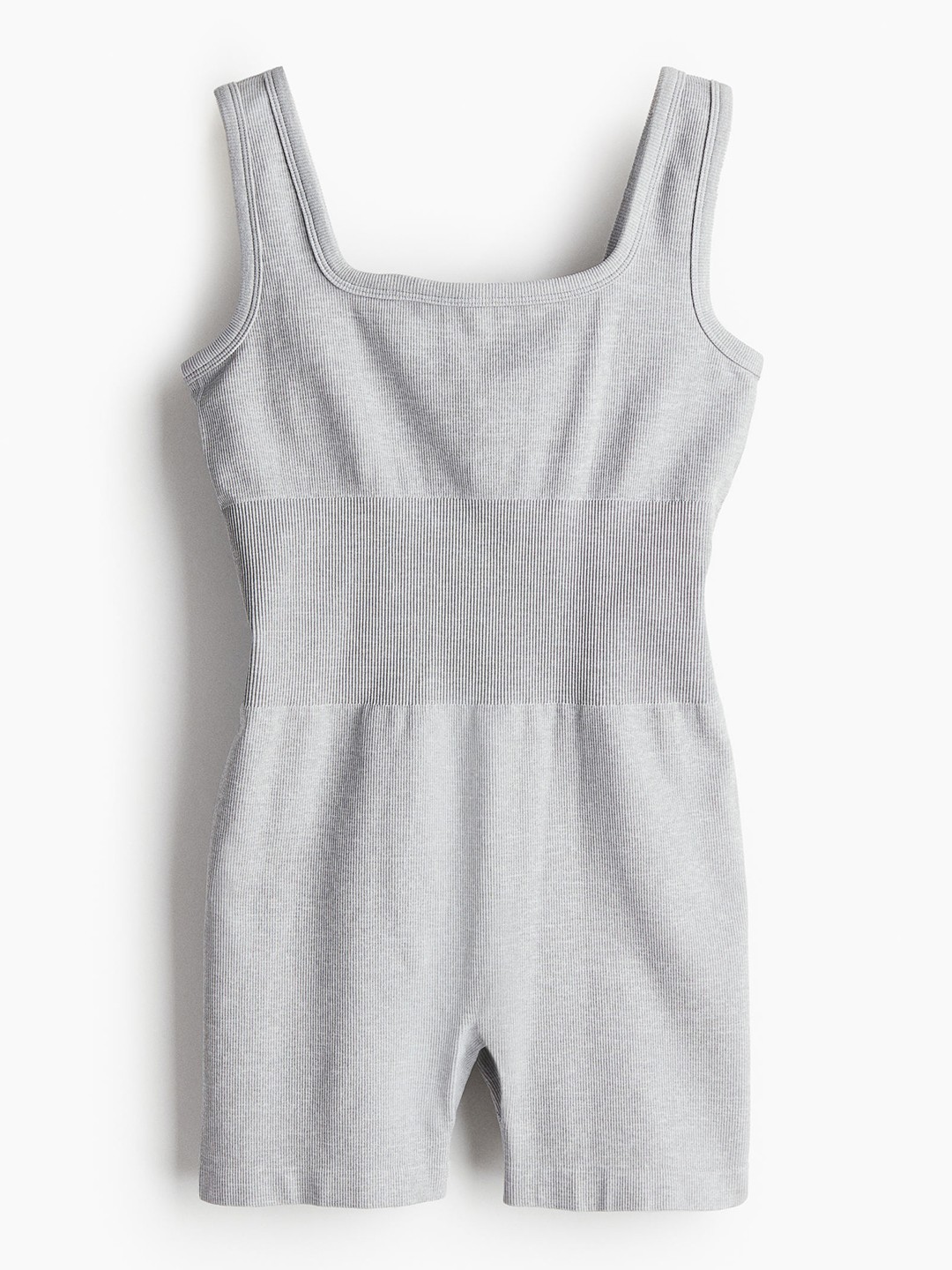 

H&M Women DryMove Seamless Short Unitard, Grey