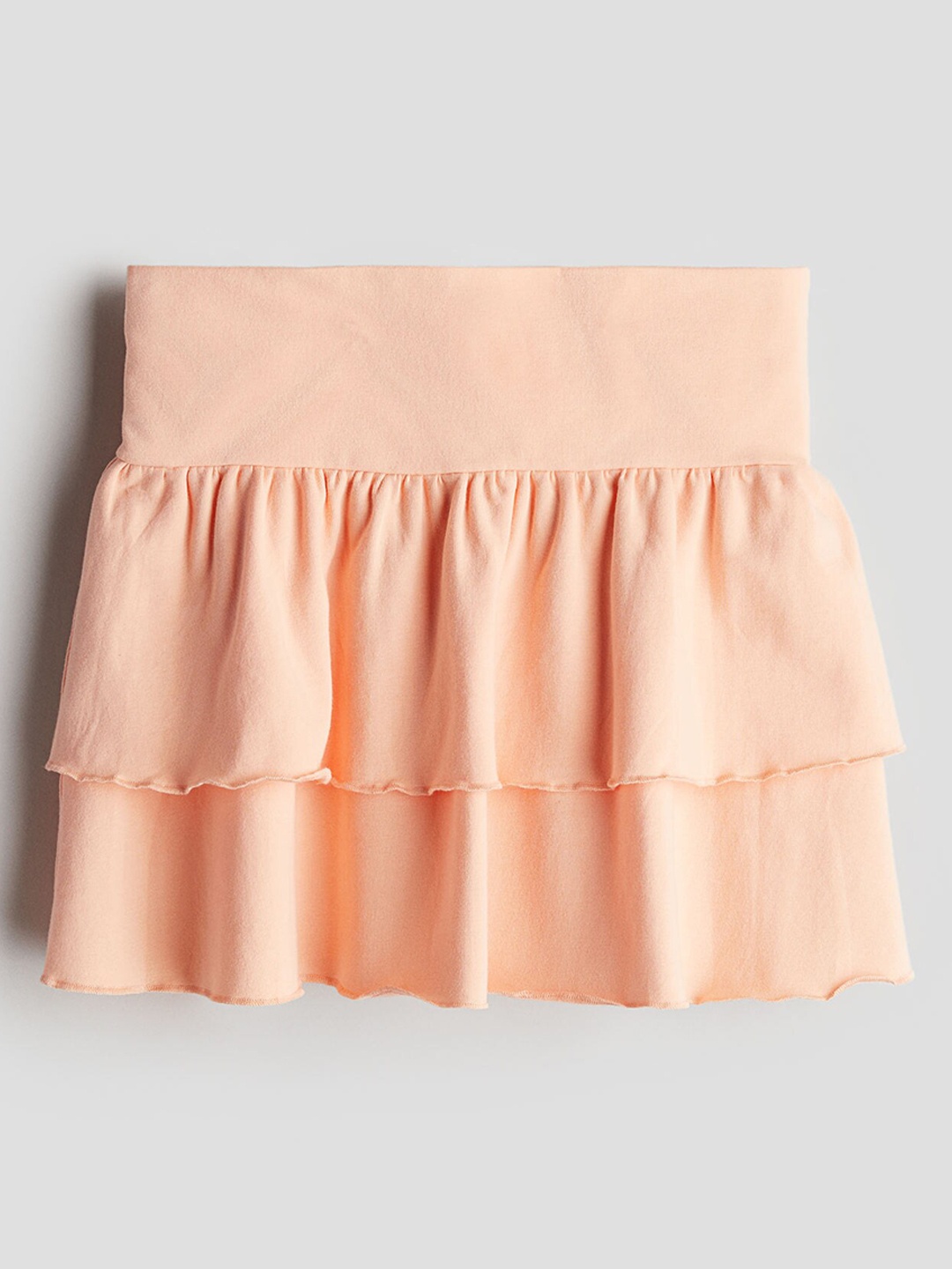 

H&M Girls Tiered Jersey Skirt, Orange