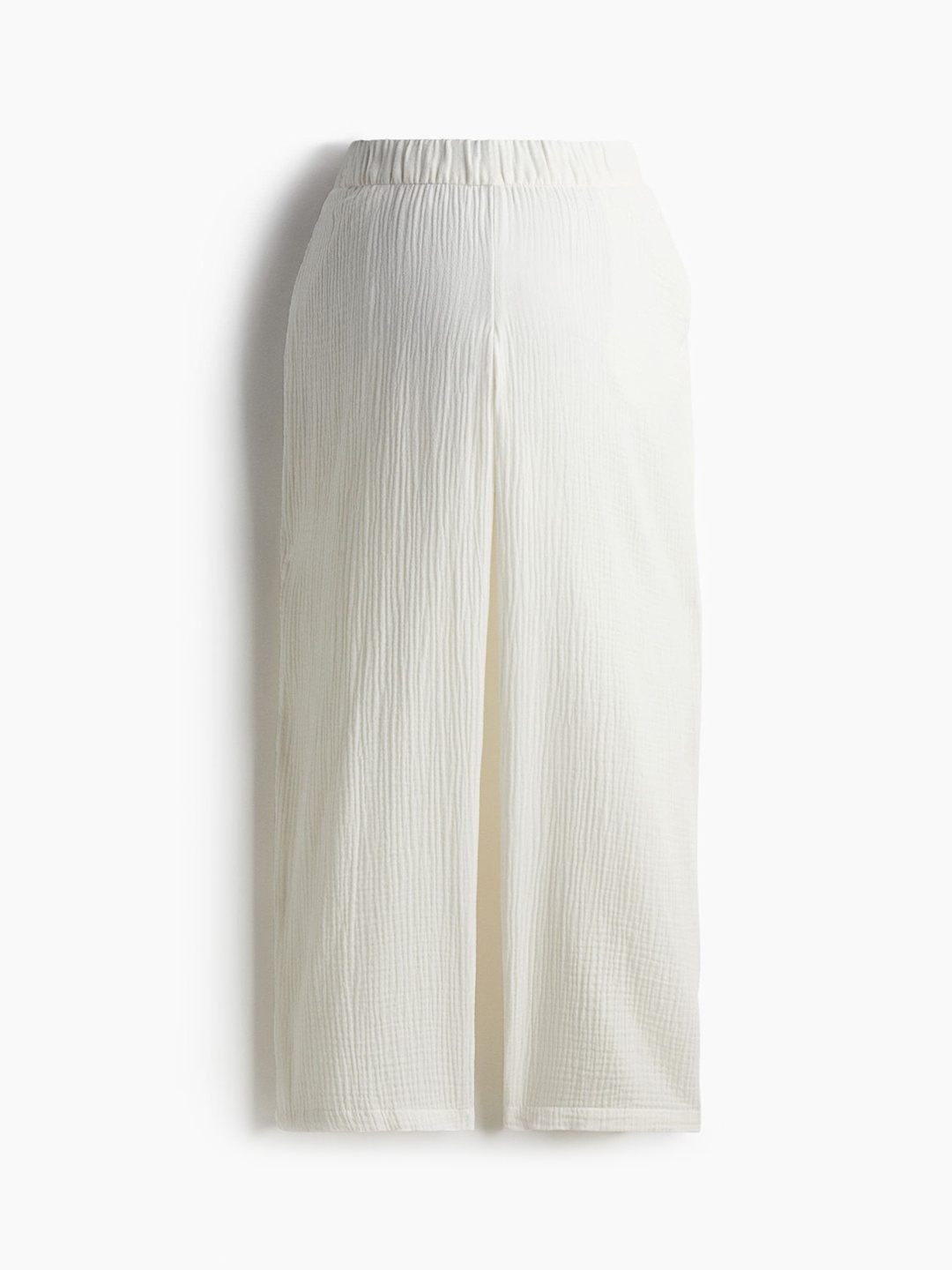 

H&M Women Pure Cotton MAMA Before & After Muslin Trousers, White