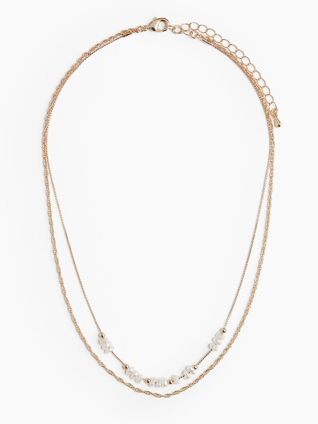 

H&M Two-Strand Necklace, Gold