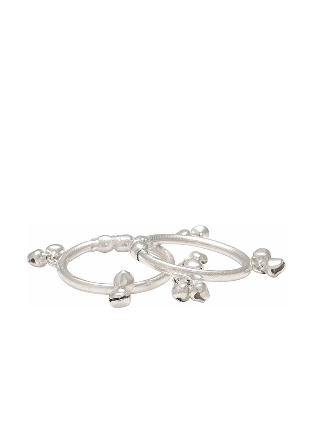 

BAESD Infants Silver-Plated Beaded Bangles