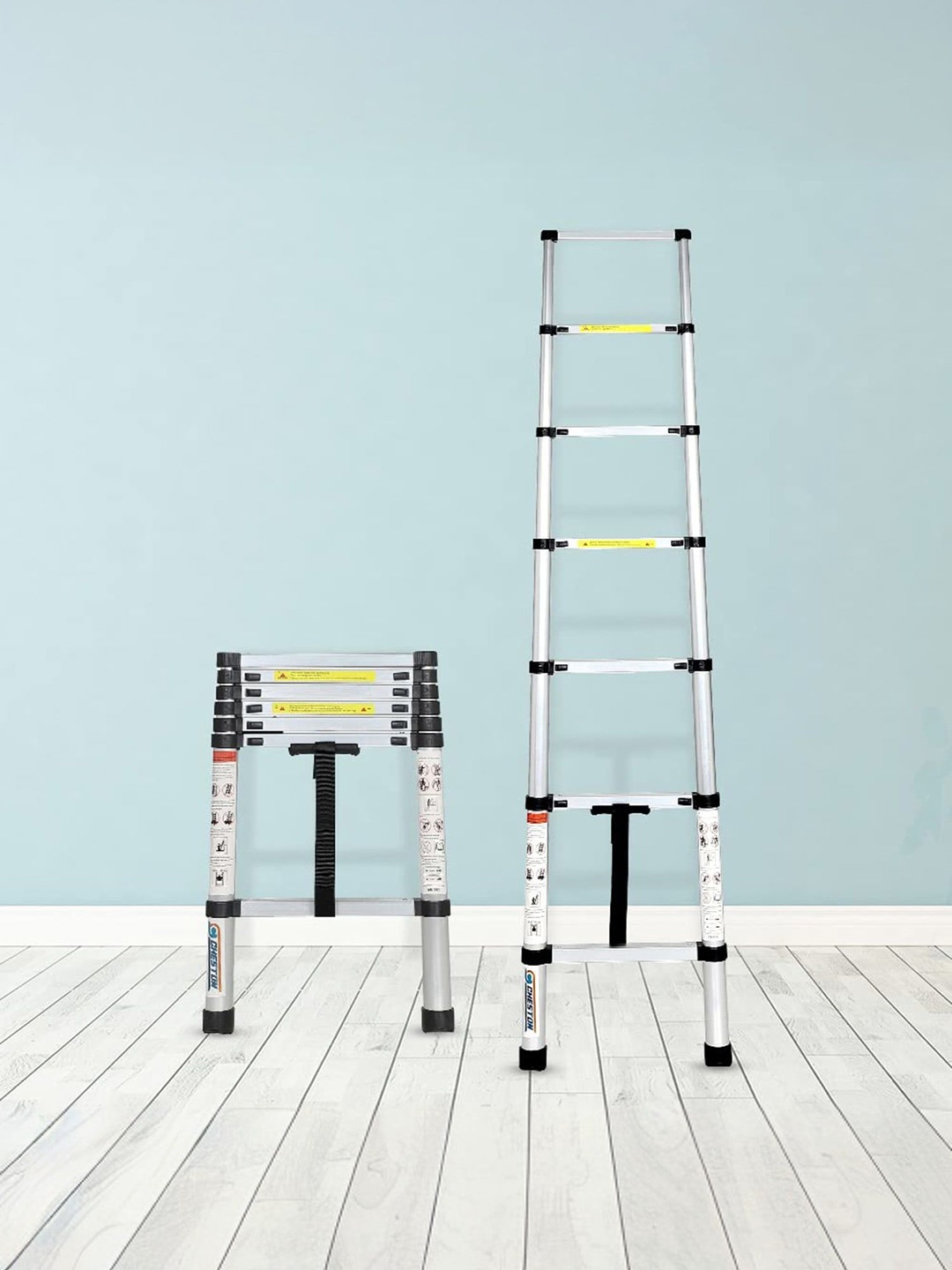 

Cheston Grey Anti-Skid 7 Step Telescopic Ladder
