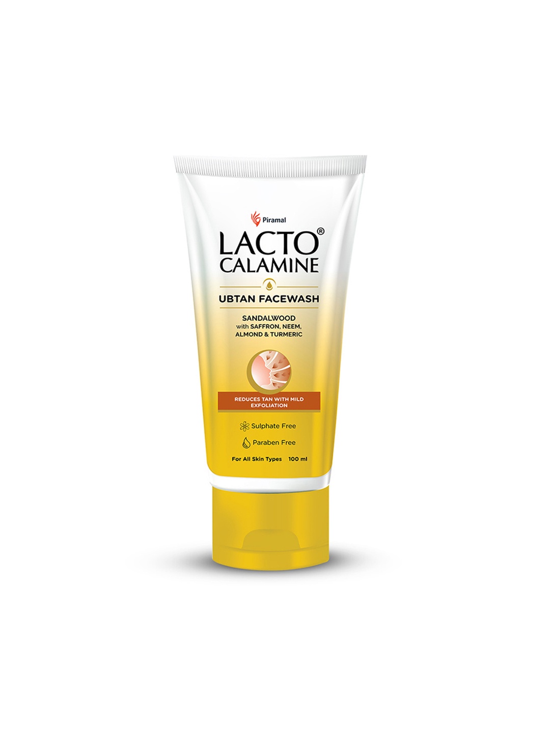 

Lacto Calamine Ubtan Face Wash with Sandalwood & Saffron - 100 ml, Orange