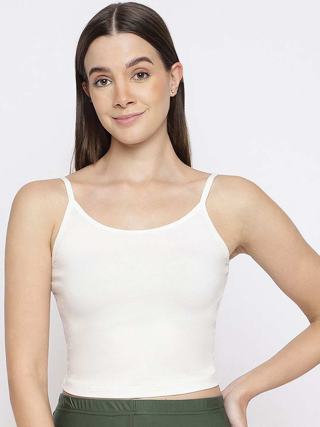 

La Intimo Shoulder Straps Non Padded Camisole, Cream