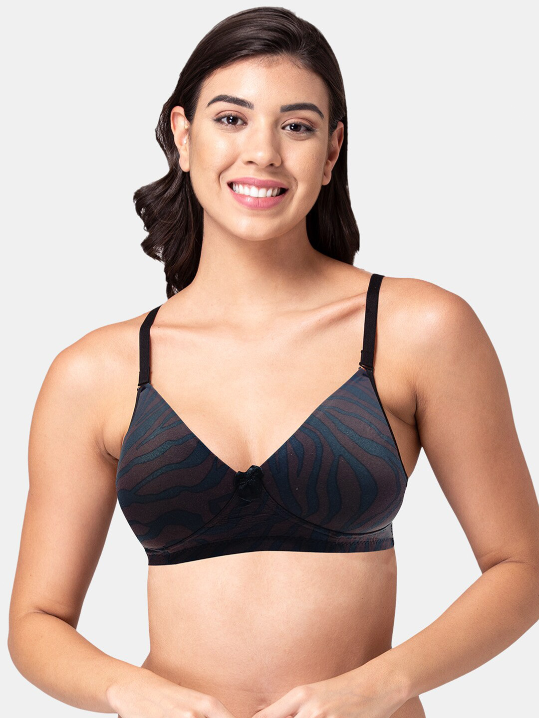 

Tweens Full Coverage Lightly Padded Cotton T-Shirt Bra With All Day Comfort, Black