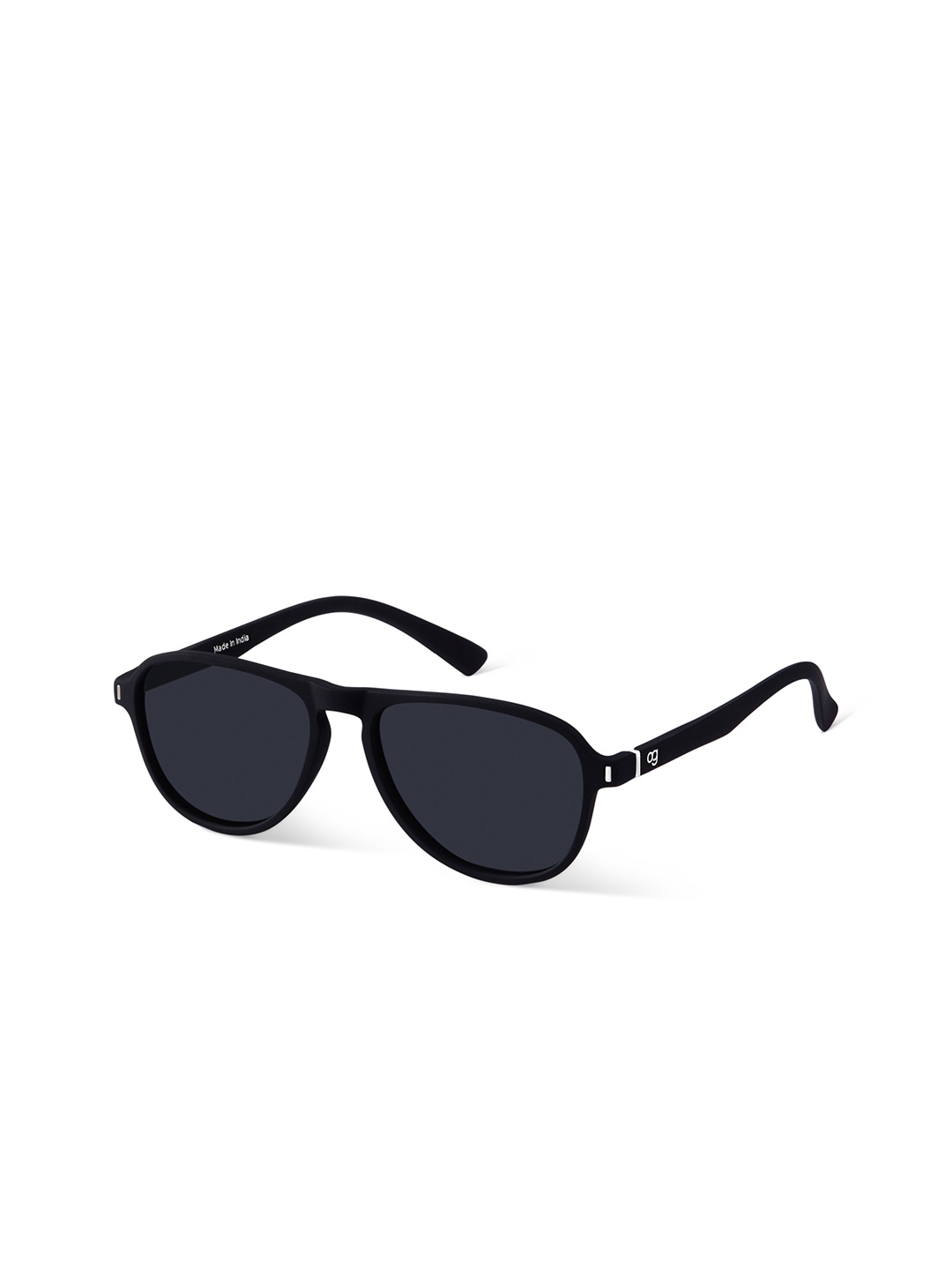 

Woggles Unisex Aviator Sunglasses with Polarised Lens-WOAV-02-M10-1088-M, Black