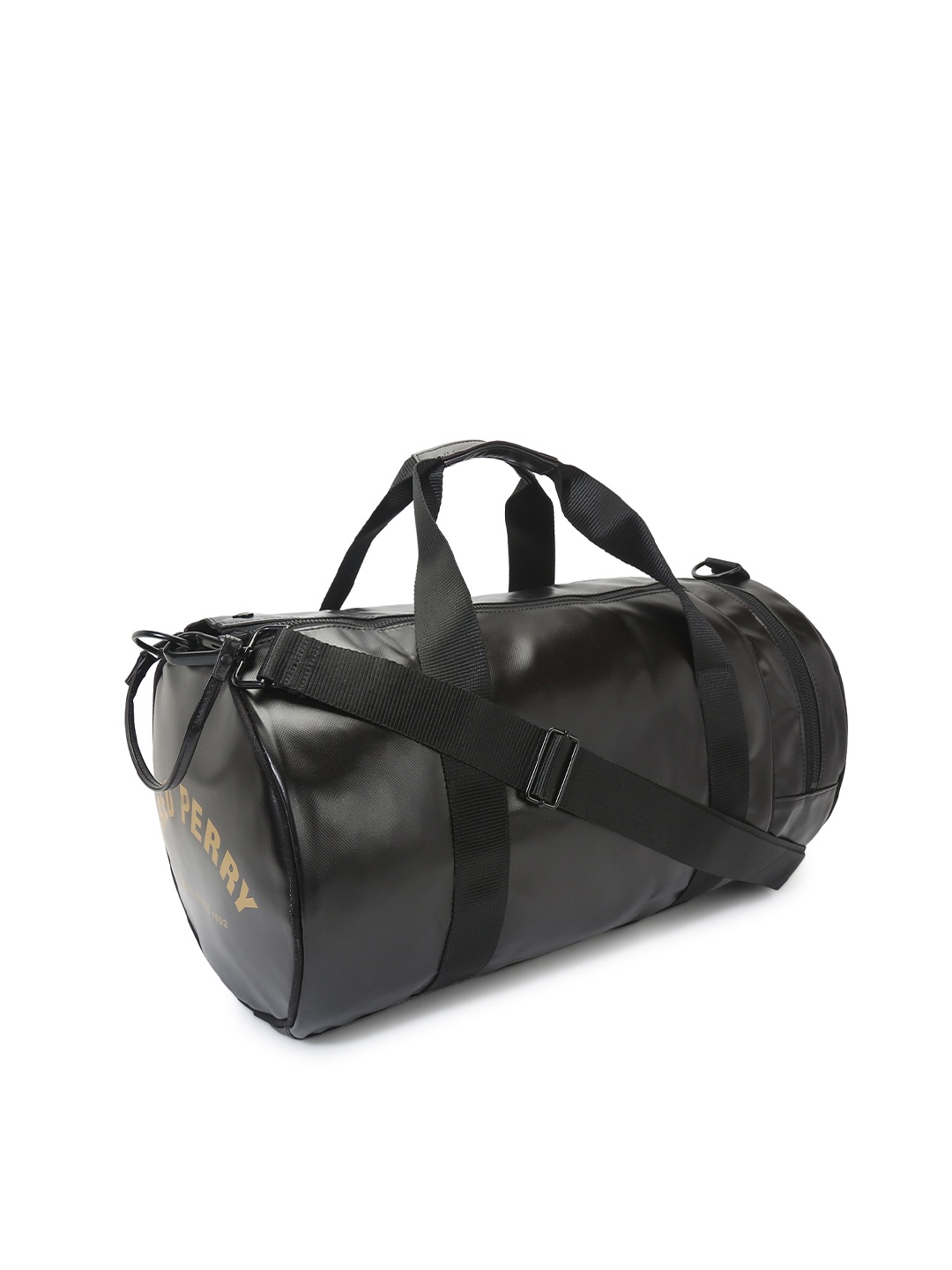 

Fred Perry Men Leather Oversized Shopper Handheld Bag, Black
