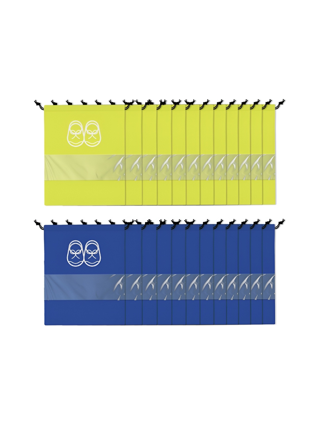 

Kuber Industries Pack Of 24 Printed Shoe Cover Bags, Yellow