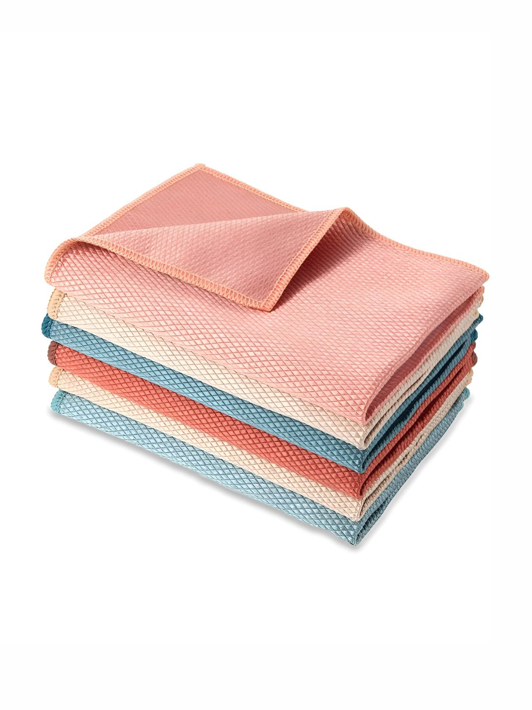 

P-Plus International Blue & Beige 5 Pieces Mirror Cleaning Cloths