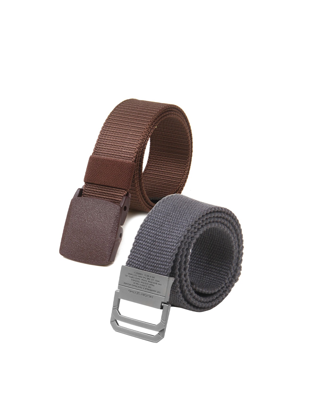

Calvadoss Boys Set of 2 Textured Belts, Brown
