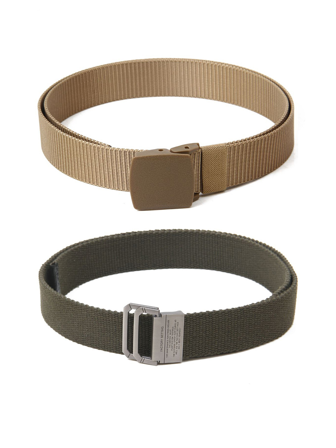 

Calvadoss Boys Set of 2 Textured Belts, Beige