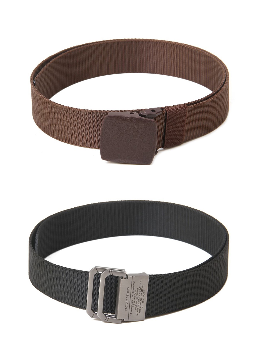 

Calvadoss Boys Set of 2 Textured Belts, Brown