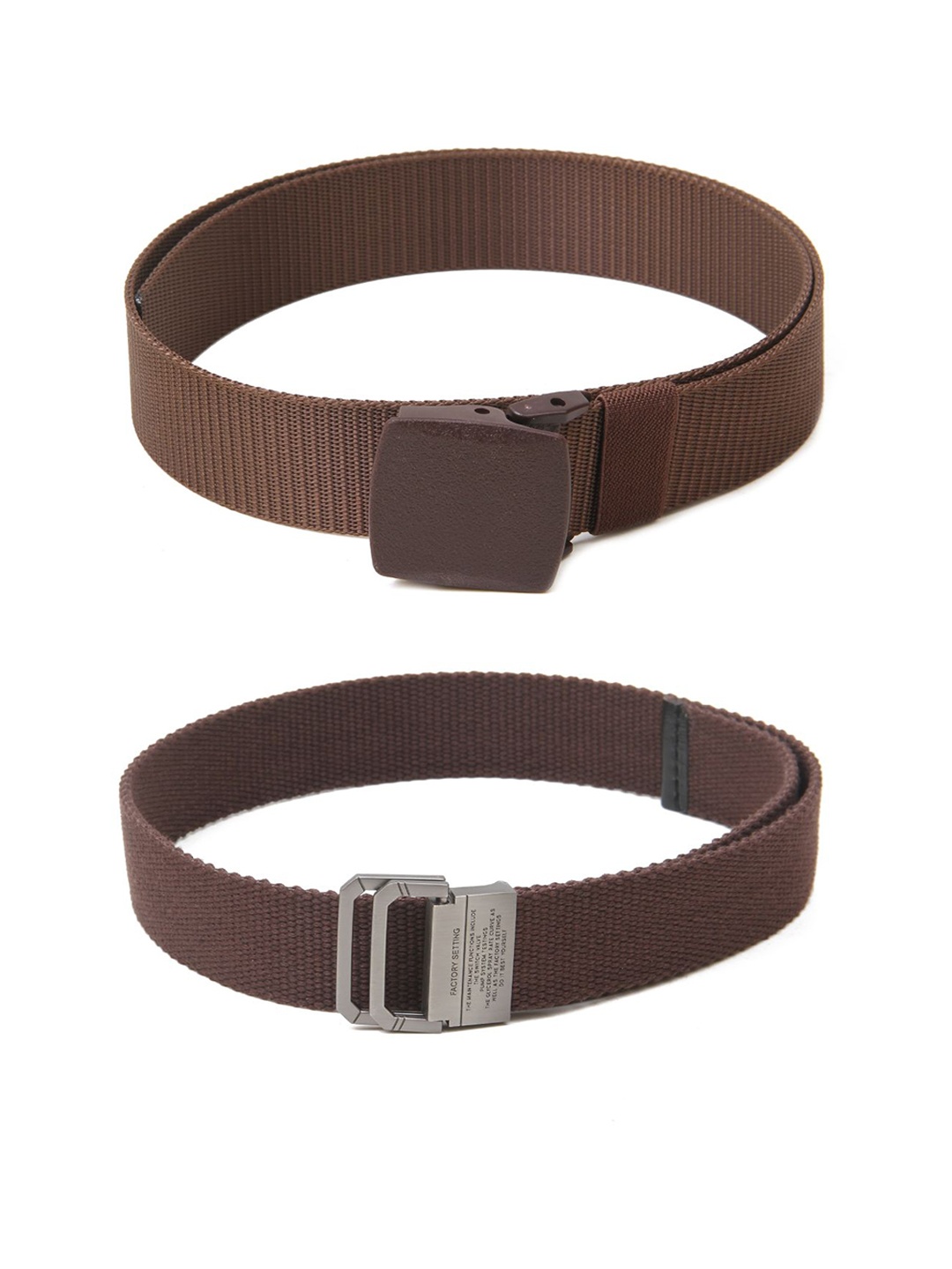 

Calvadoss Boys Set of 2 Textured Belts, Brown