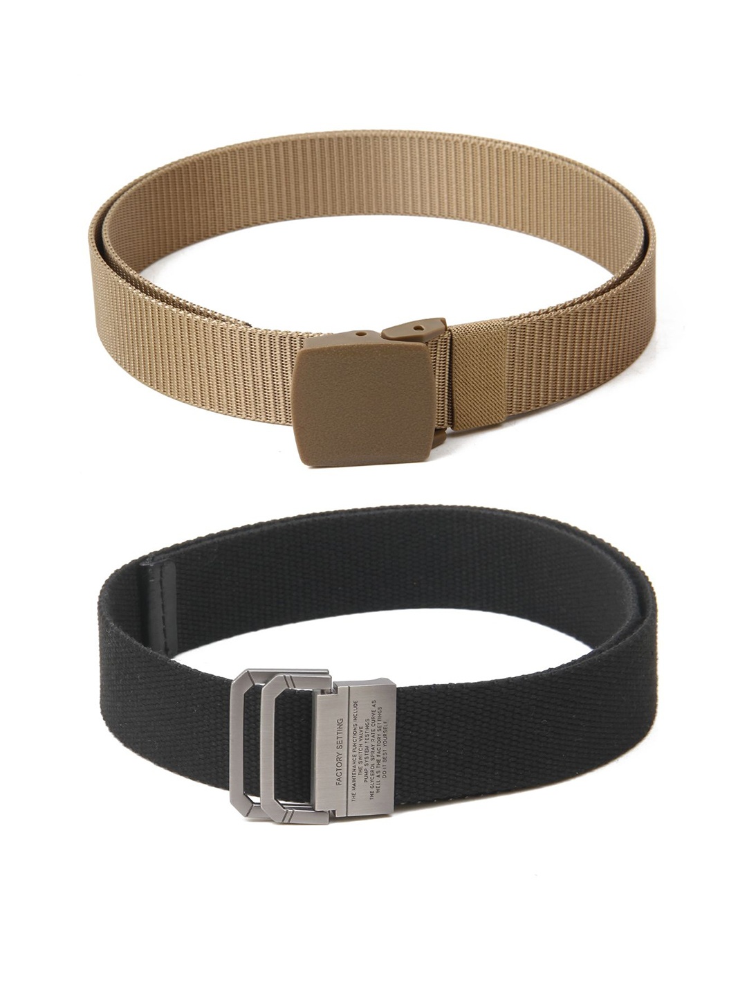 

Calvadoss Boys Set of 2 Textured Belts, Beige