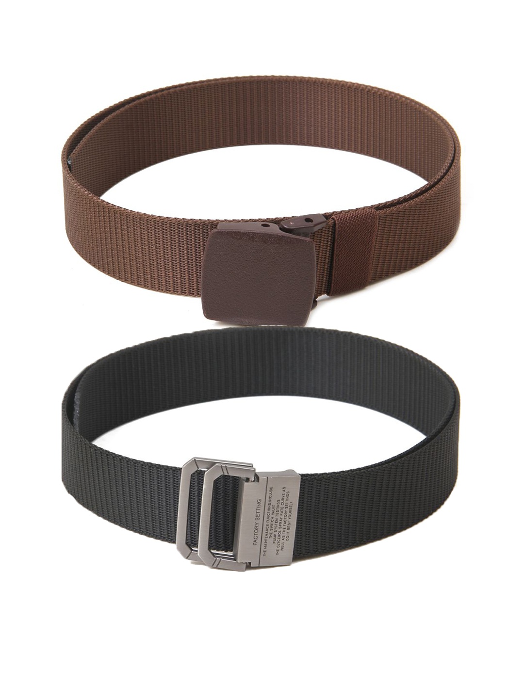 

Calvadoss Women Set of 2 Textured Belt, Brown