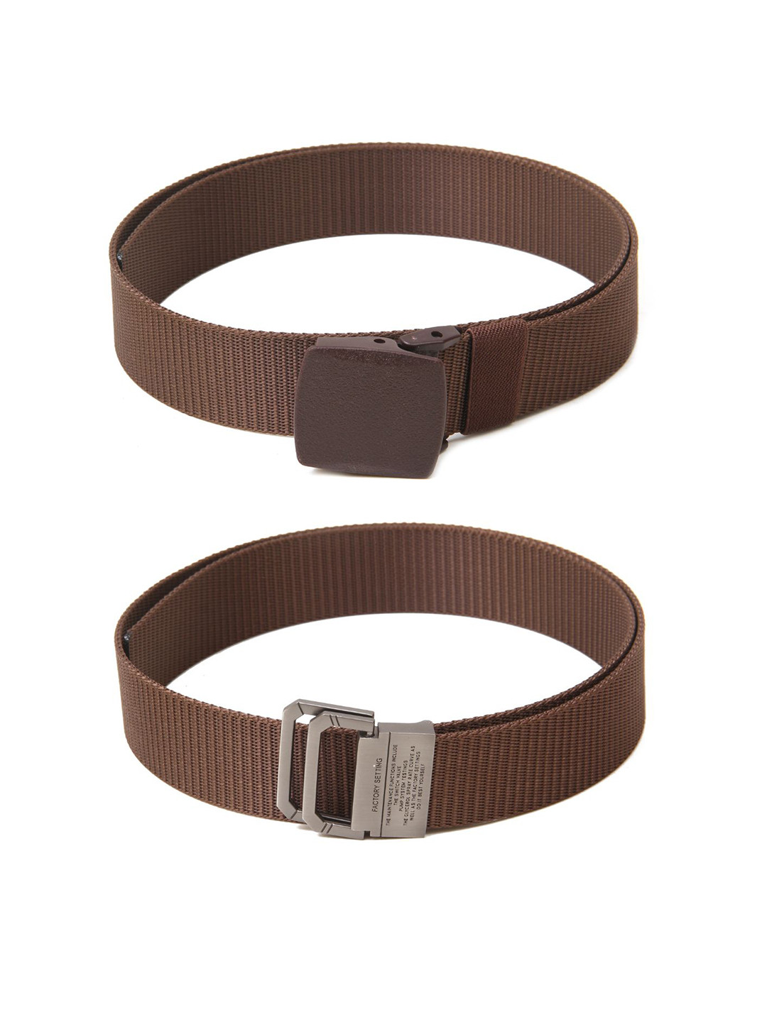 

Calvadoss Women Set of 2 Textured Belt, Brown