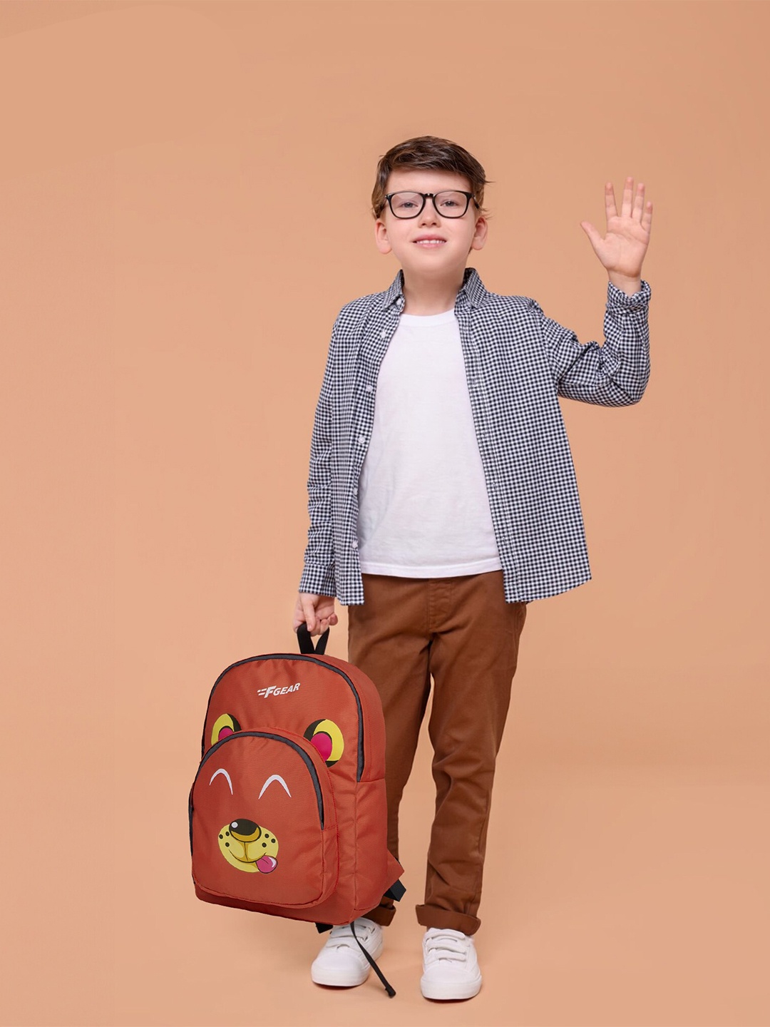 

F Gear Kids Graphic Printed Backpack, Maroon