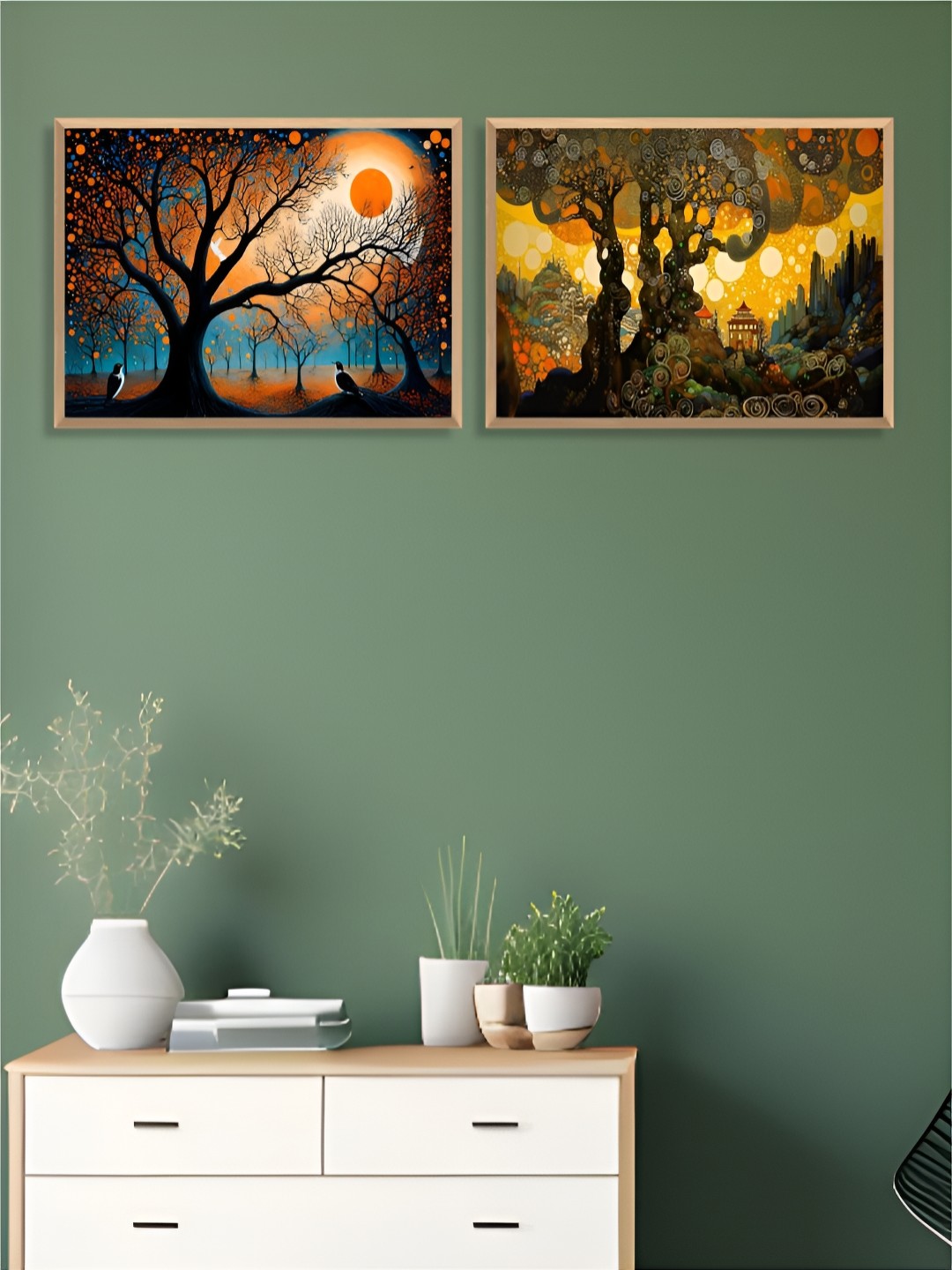 

Aura Yellow & Brown 2 Pieces Floral and Botanical Paintings Wall Arts