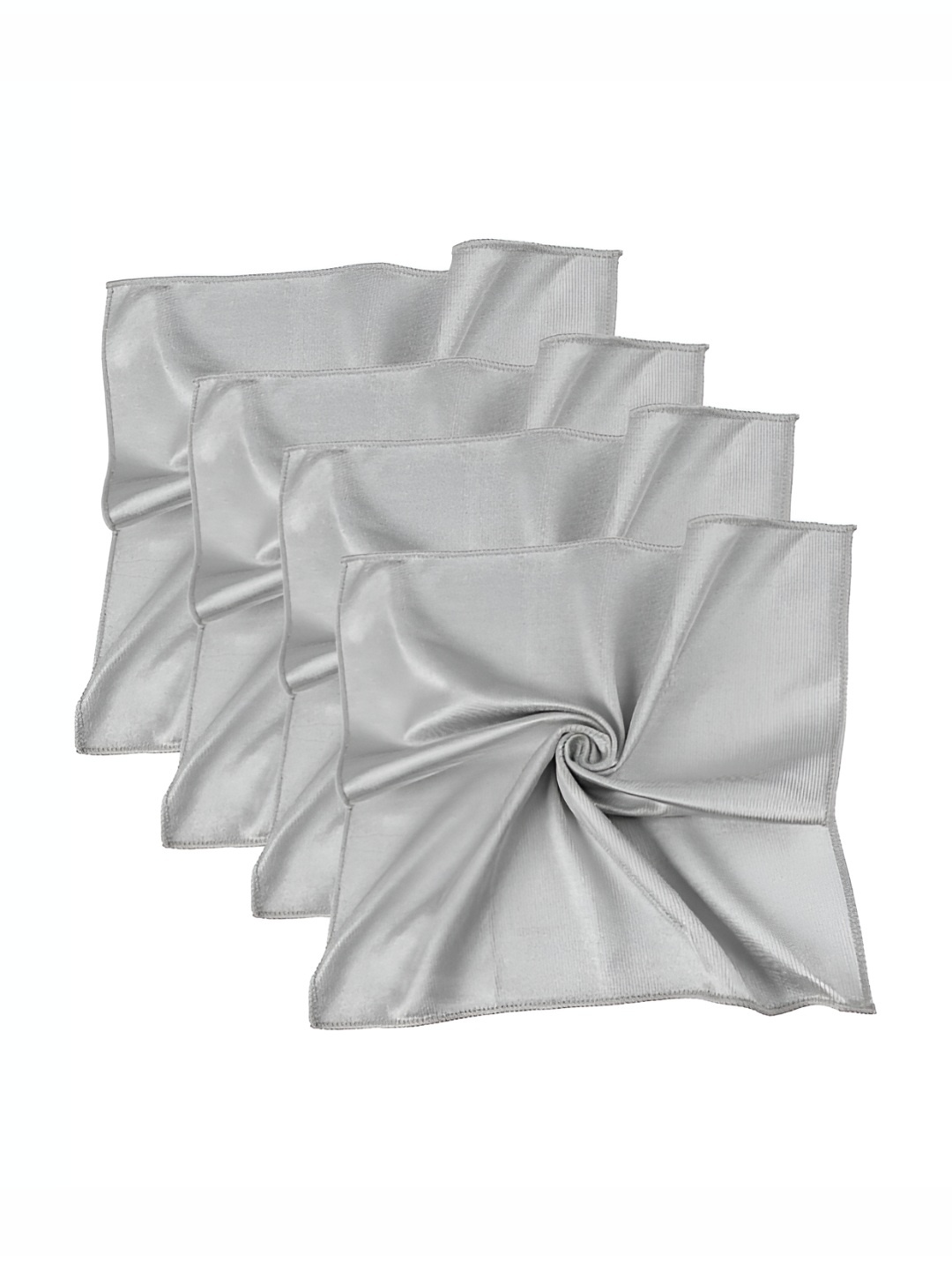 

P-Plus International Grey 4 Pieces Mirror Cleaning Cloths