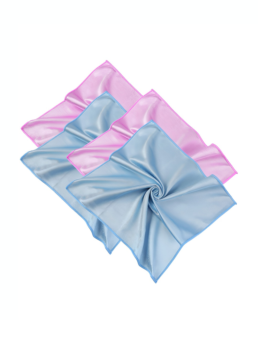 

P-Plus International Blue & Pink 4 Pieces Microfiber Glass Cleaning Cloths