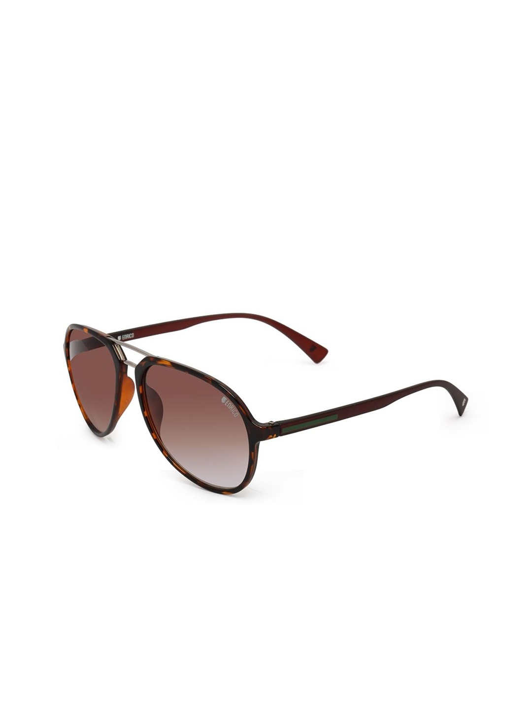 

ENRICO Unisex Aviator Sunglasses with UV Protected Lens EN M 2003 C3, Brown