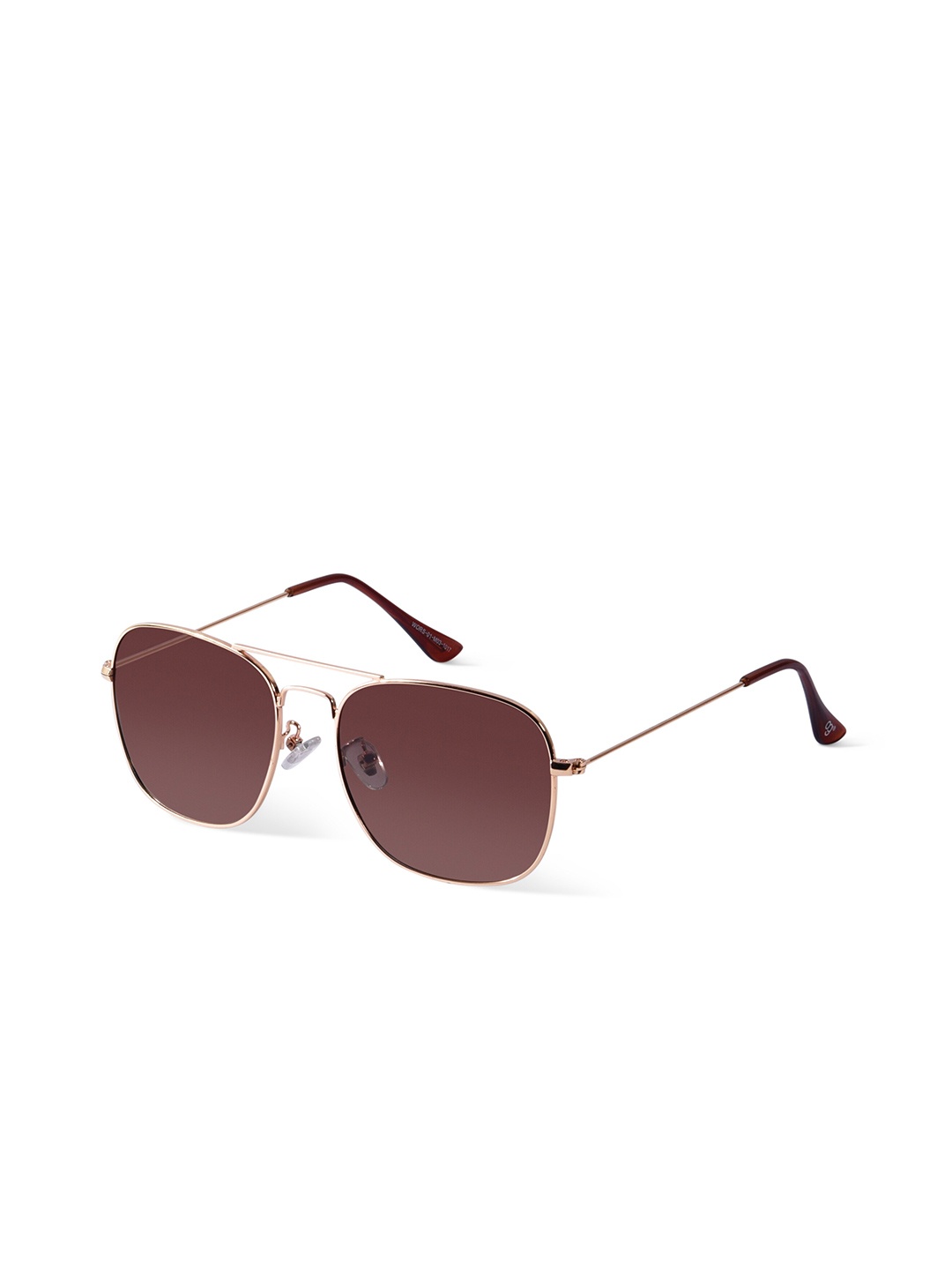 

Woggles Unisex Round Sunglasses with Polarised Lens-WORS-01-M03-1017-M, Gold