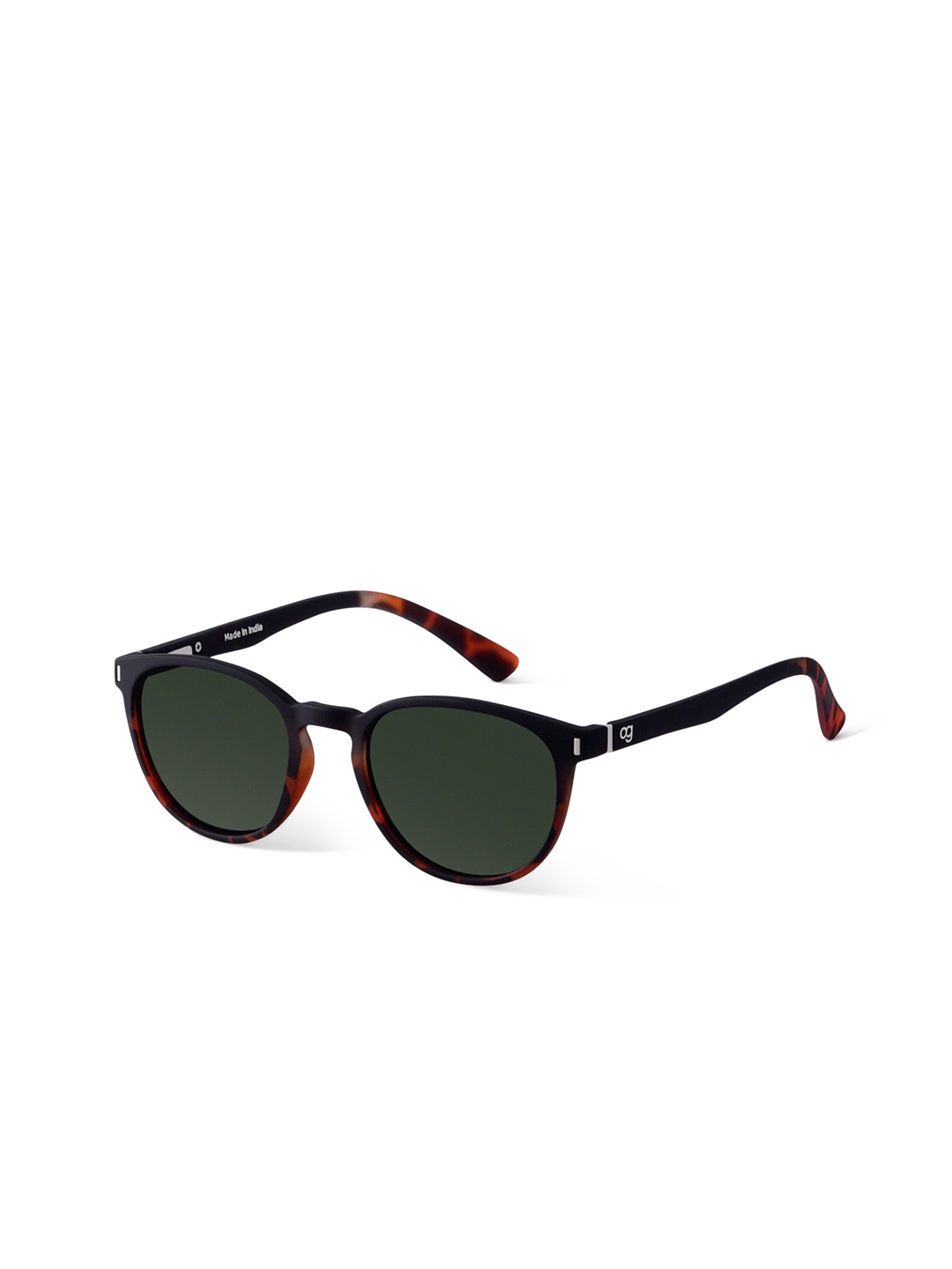

Woggles Unisex Round Sunglasses with Polarised Lens WOWFRO-02-M09-1079-M, Green