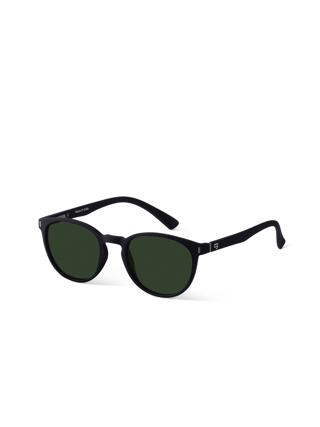 

Woggles Unisex Round Sunglasses with Polarised Lens-WOWFRO-02-M09-1084-M, Black