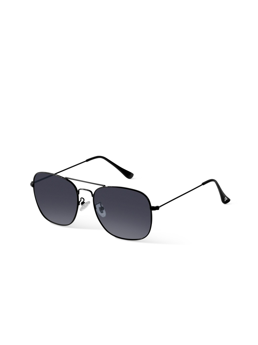 

Woggles Unisex Round Sunglasses with Polarised Lens-WORS-01-M03-1019-M, Black