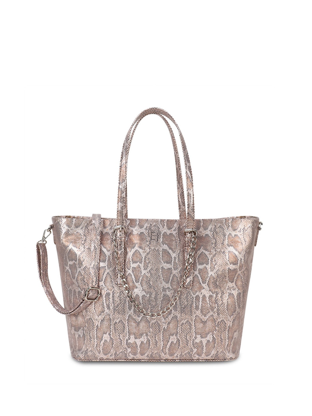 

Walrus Women Printed Structured Tote Bag, Red