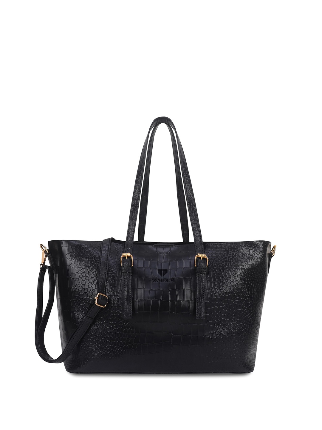 

Walrus Textured Vegan Leather Shoulder Bag, Black