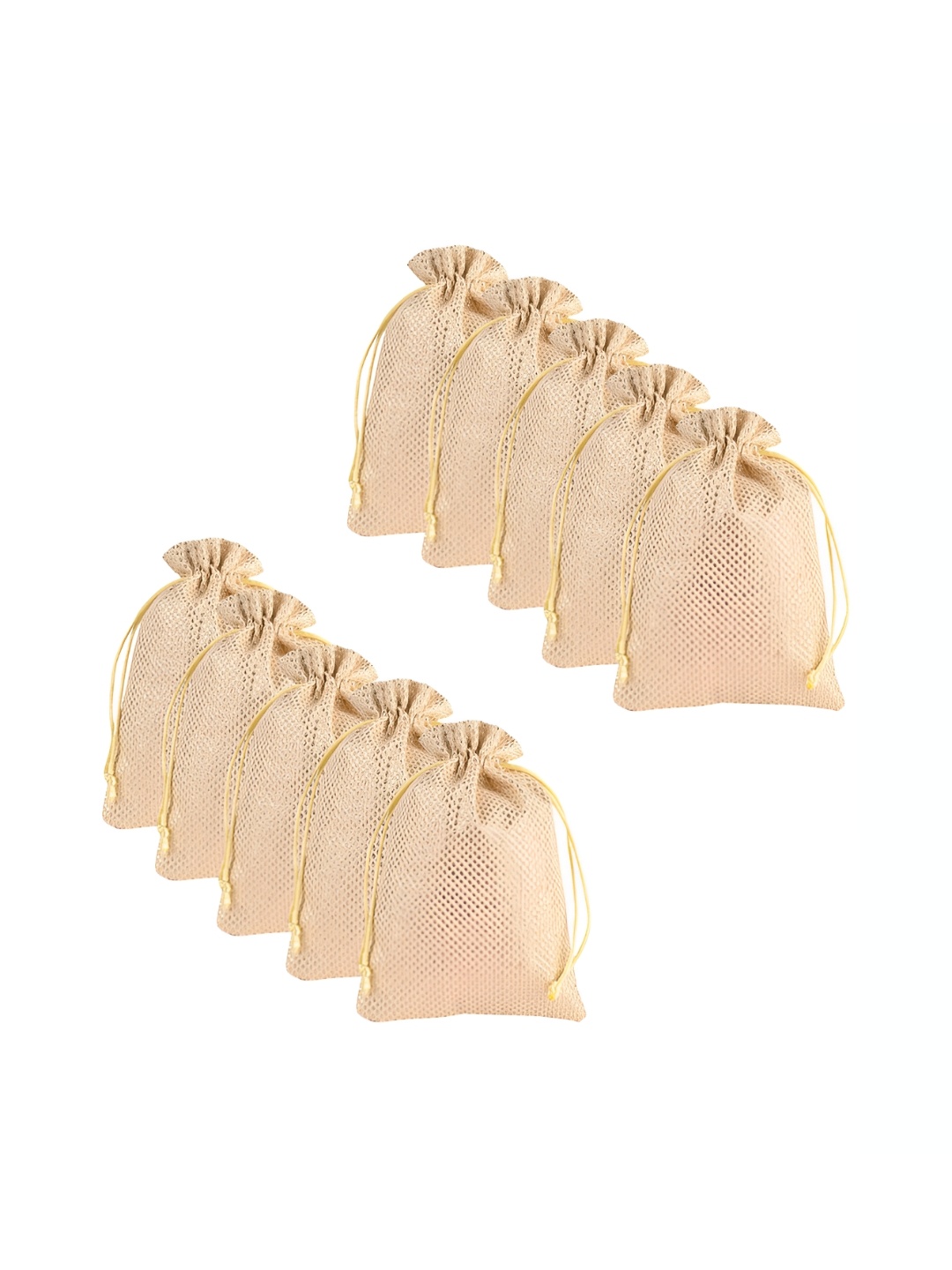 

Kuber Industries Gold-Toned 10Pcs Regular Multi-Utility Organisers