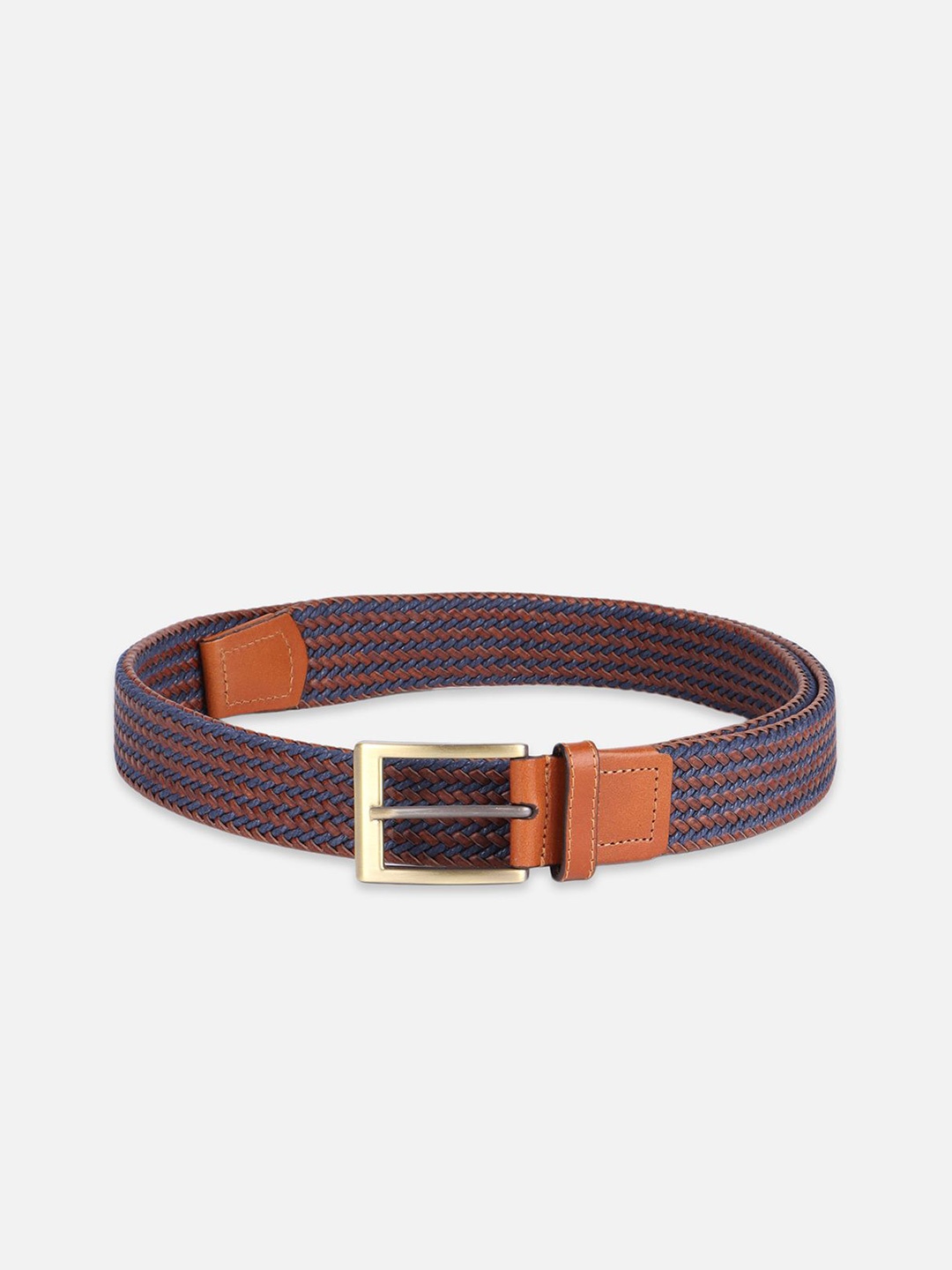 

Allen Solly Men Textured Leather Belt, Brown