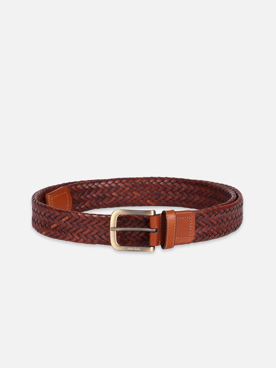 

Allen Solly Men Braided Leather Belt, Brown