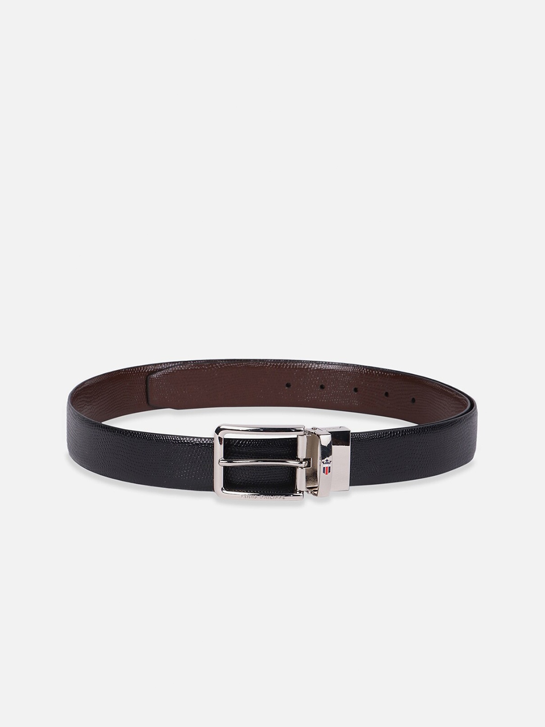 

Louis Philippe Men Textured Leather Formal Belt, Brown