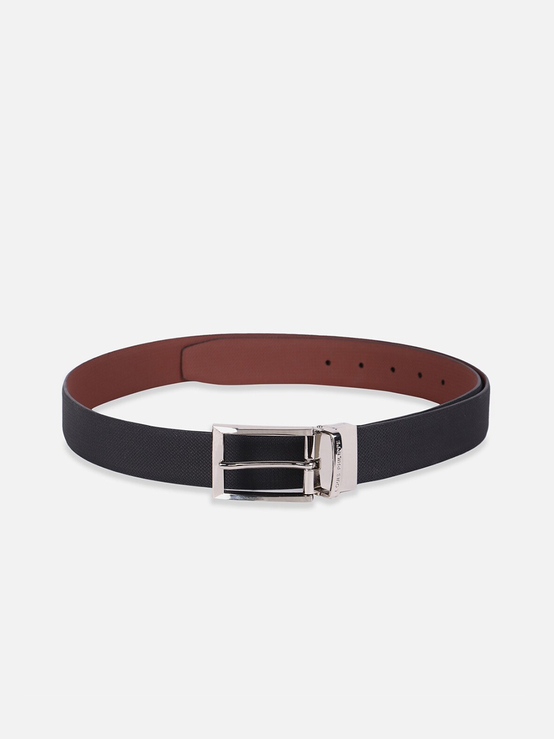 

Louis Philippe Men Leather Reversible Formal Belt, Black