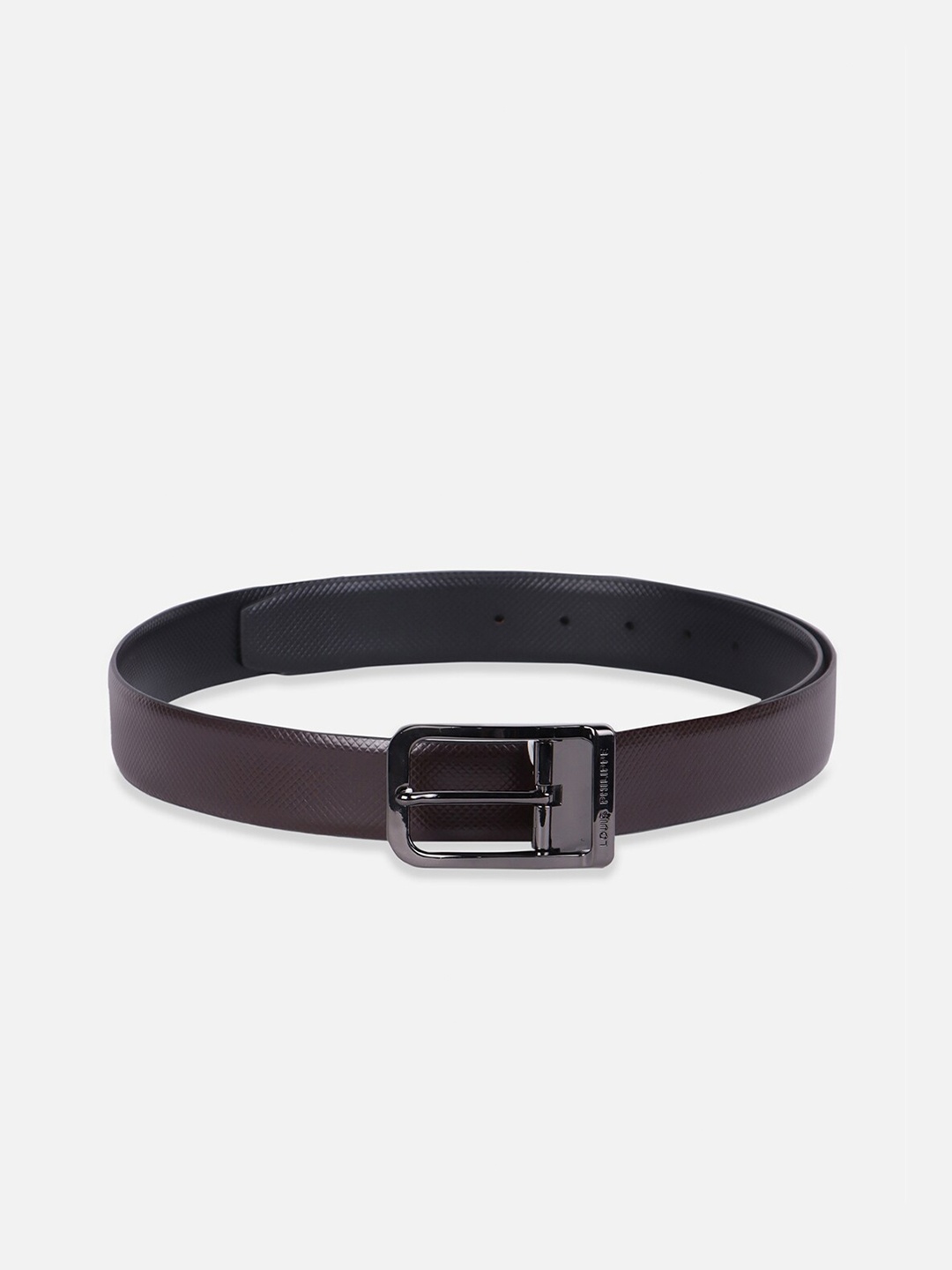 

Louis Philippe Men Leather Formal Belt, Brown