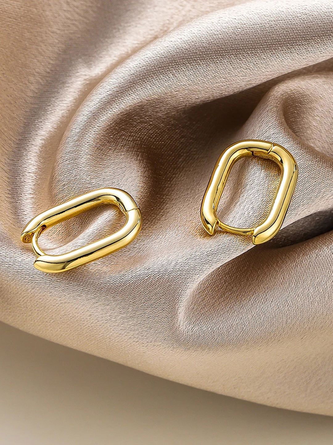 

Krelin Gold Plated Stainless Steel Hoop Earrings